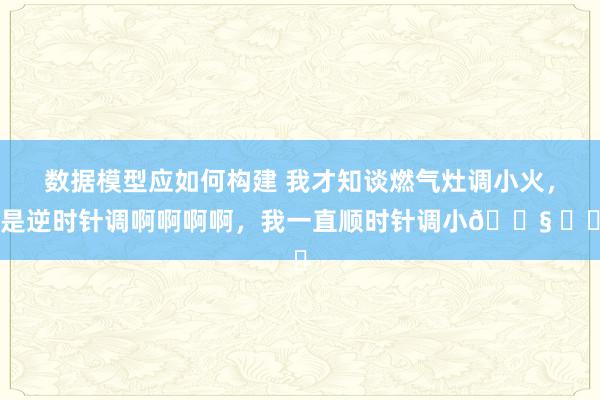 数据模型应如何构建 我才知谈燃气灶调小火，是逆时针调啊啊啊啊，我一直顺时针调小😧 ​​