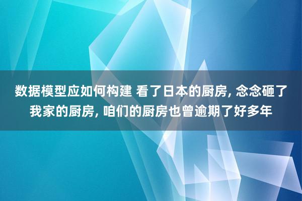 数据模型应如何构建 看了日本的厨房, 念念砸了我家的厨房, 咱们的厨房也曾逾期了好多年