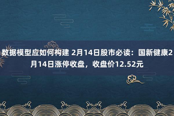 数据模型应如何构建 2月14日股市必读：国新健康2月14日涨停收盘，收盘价12.52元