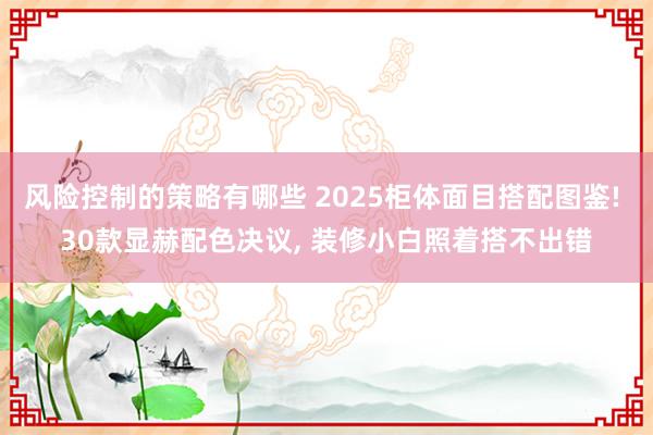 风险控制的策略有哪些 2025柜体面目搭配图鉴! 30款显赫配色决议, 装修小白照着搭不出错